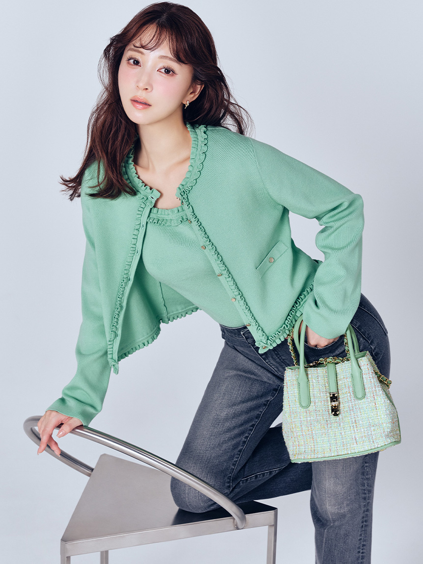 ハイウエストフレアデニムパンツ(ロングパンツ)｜PANTS（パンツ