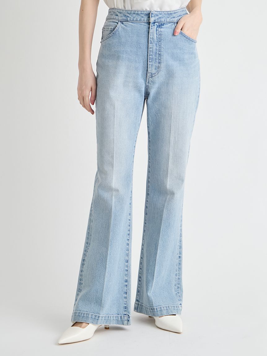 CELFORD ハイウエストフレアデニムパンツ ライトブルー 36 ハイウエストフレアデニムパンツ(ロングパンツ)｜PANTS（パンツ