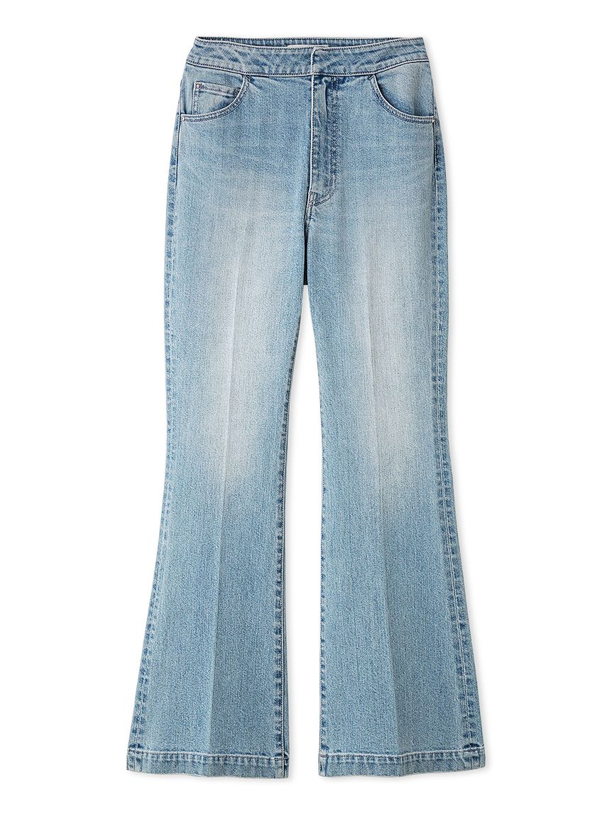 ハイウエストフレアデニムパンツ(ロングパンツ)|PANTS(パンツ ハイウエストフレアデニムパンツ(ロングパンツ)|PANTS(パンツ