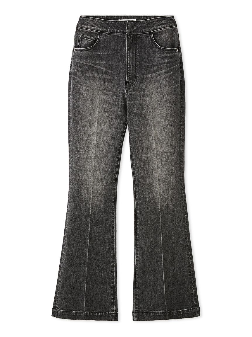 ハイウエストフレアデニムパンツ(ロングパンツ)｜PANTS（パンツ