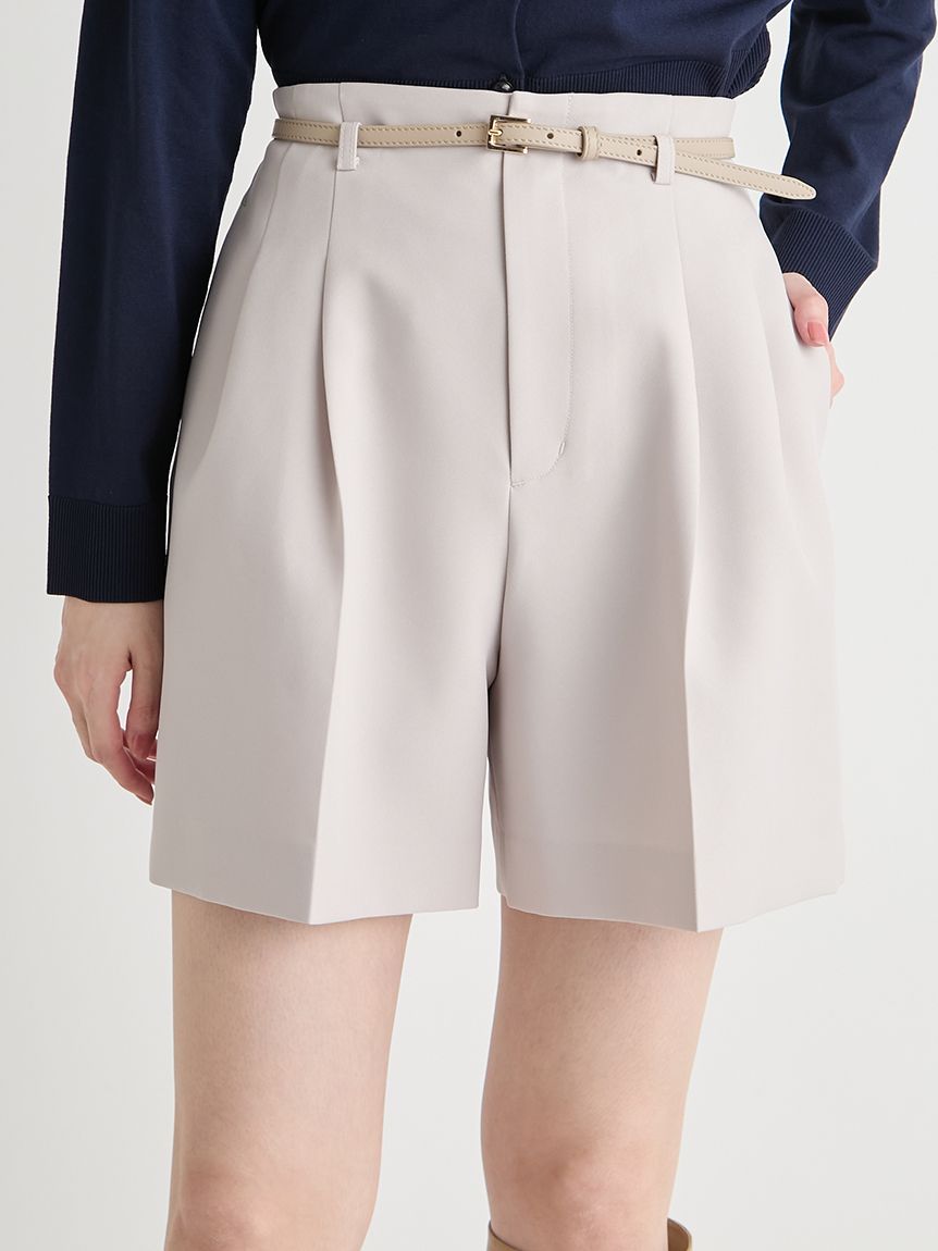 洗える】ベルト付きショートパンツ(ショートパンツ)｜PANTS（パンツ