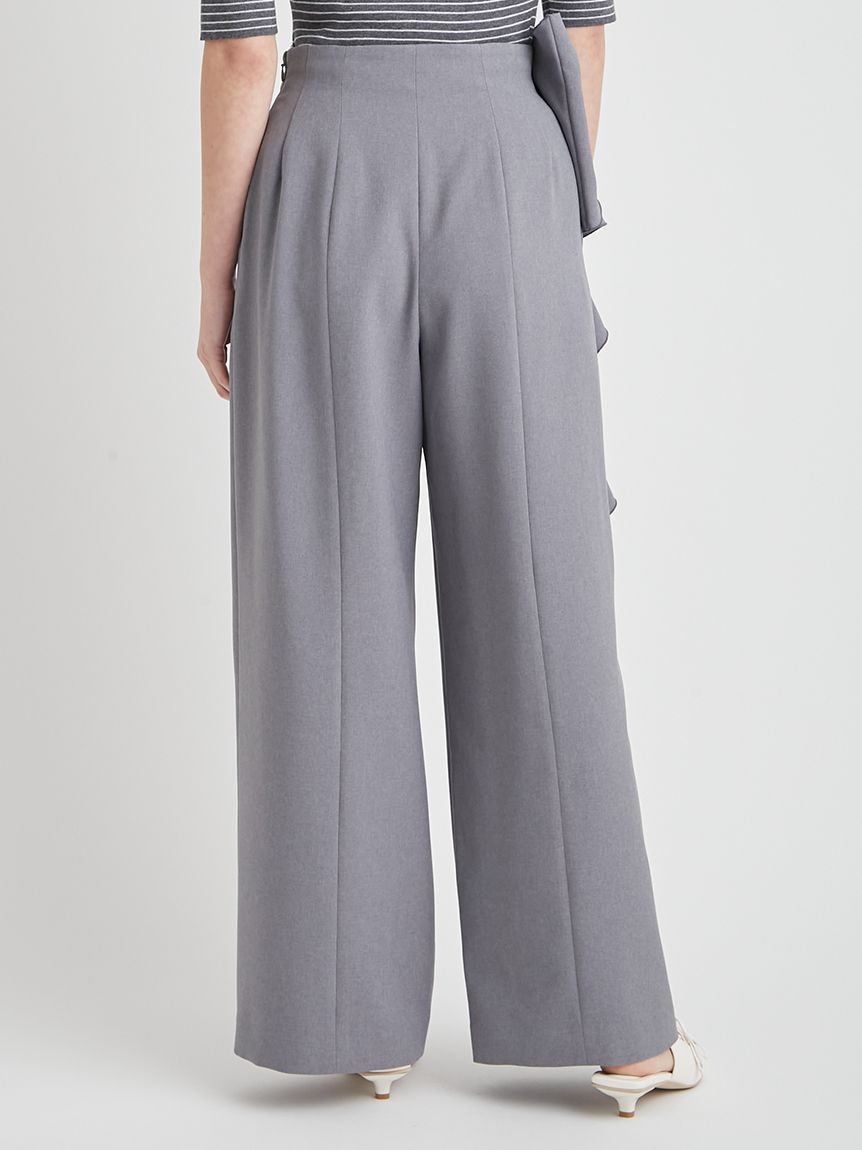 洗える】リボンワイドパンツ(ロングパンツ)｜PANTS（パンツ）｜CELFORD
