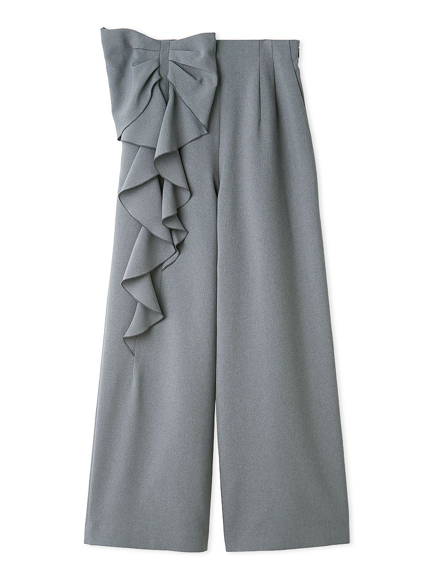 洗える】リボンワイドパンツ(ロングパンツ)｜PANTS（パンツ）｜CELFORD