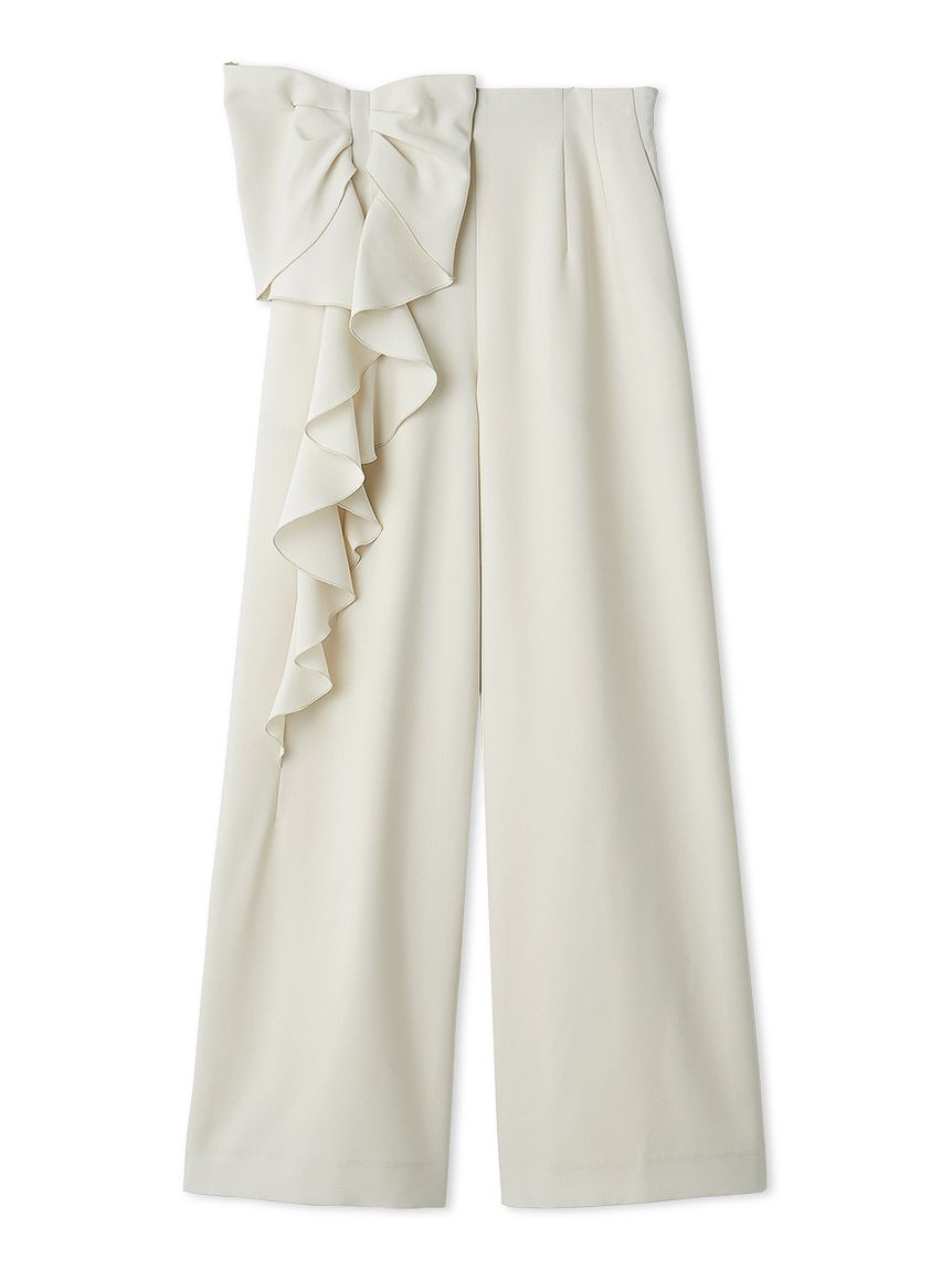 洗える】リボンワイドパンツ(ロングパンツ)｜PANTS（パンツ）｜CELFORD