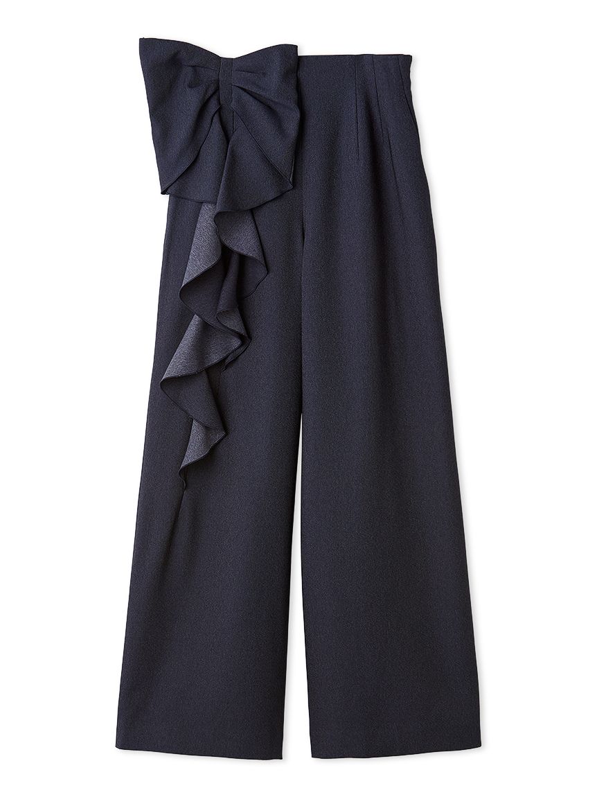 洗える】リボンワイドパンツ(ロングパンツ)｜PANTS（パンツ）｜CELFORD