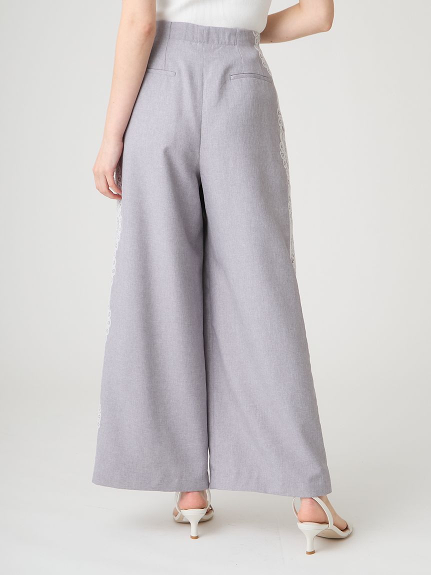 洗える】サイドレースラインパンツ(ロングパンツ)｜PANTS（パンツ