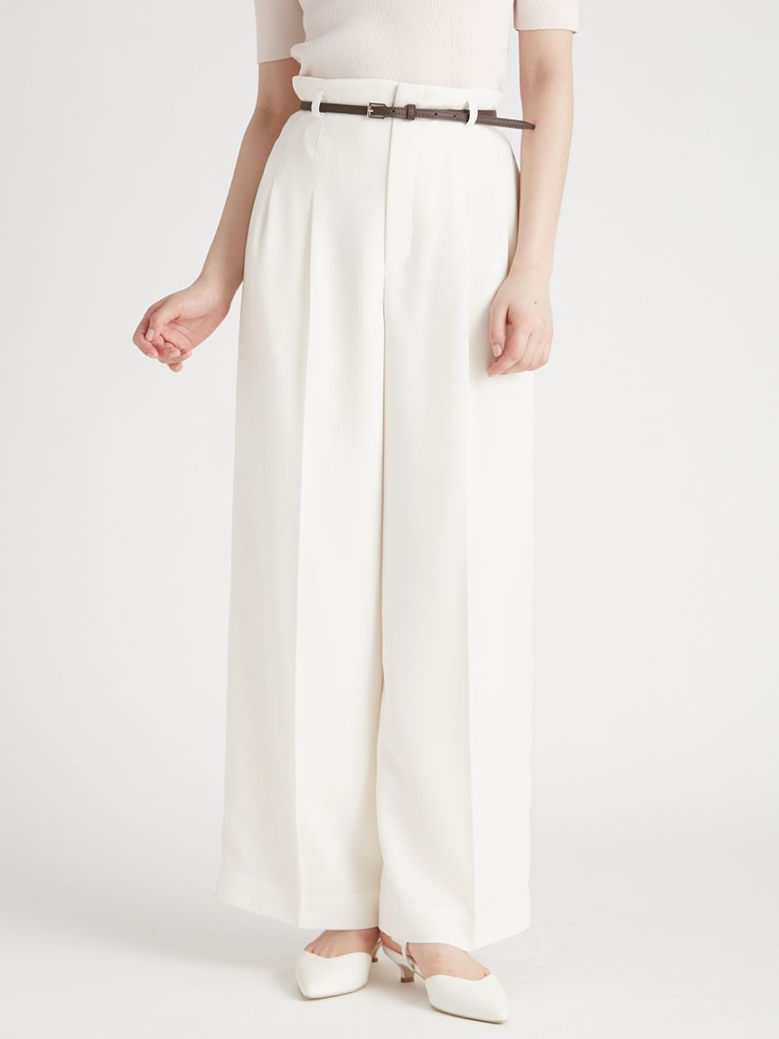 洗える】ベルト付きワイドパンツ(ロングパンツ)｜PANTS｜CELFORD（セル