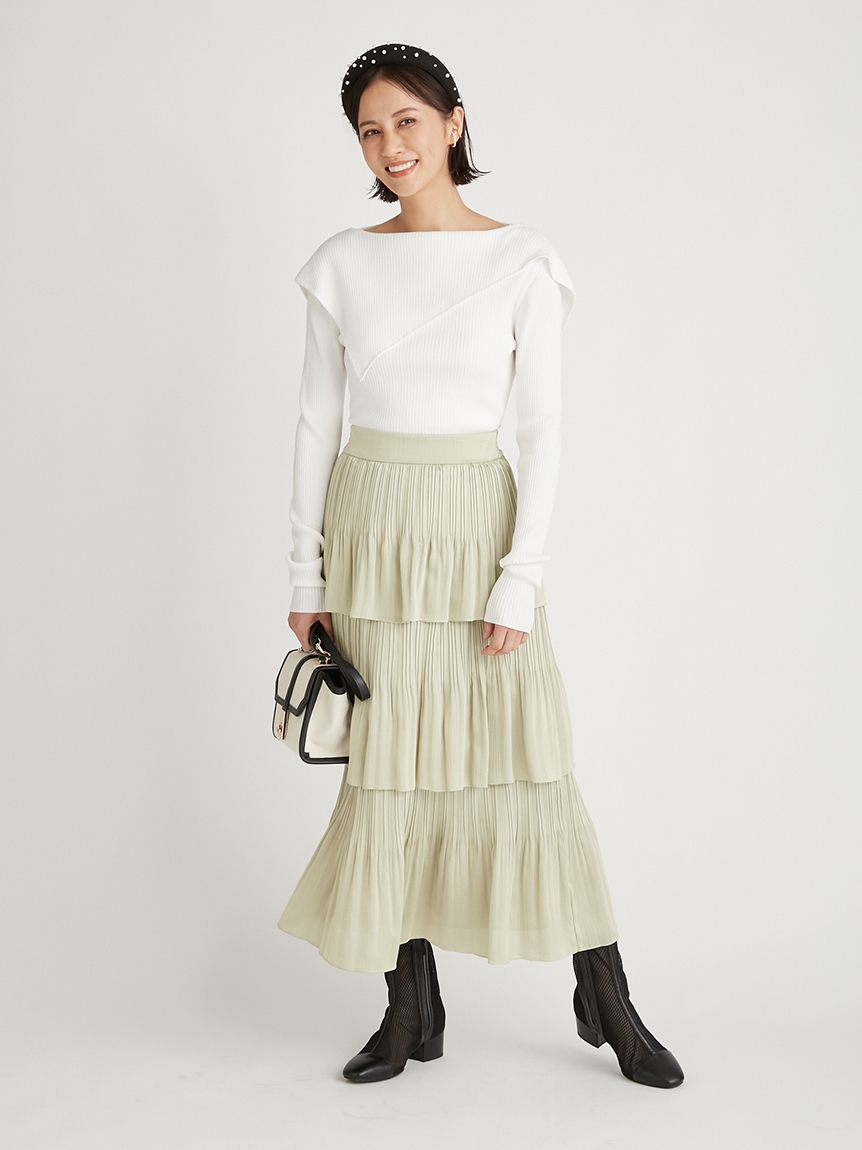 ティアードプリーツスカート マキシスカート Skirt スカート Celford セルフォード の通販サイト 公式