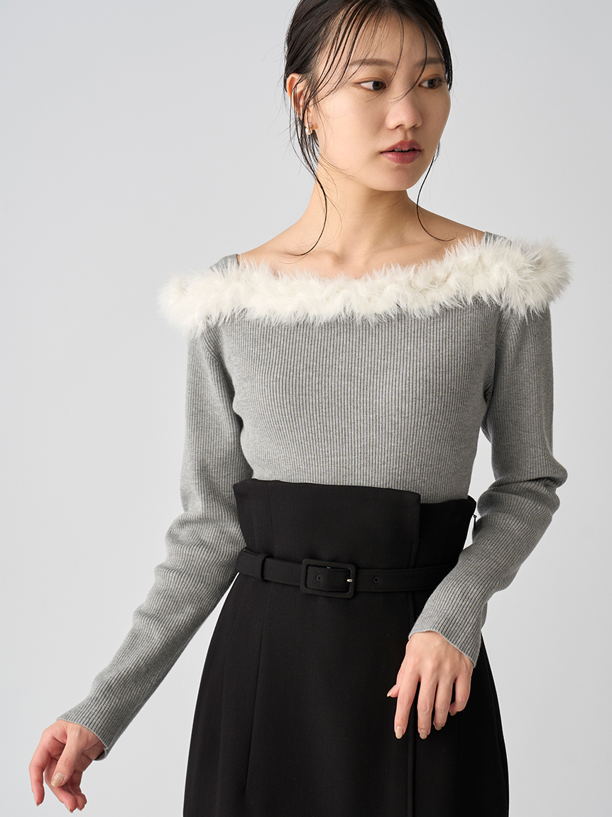 スーパーハイウエストツイルスカート(SKIRT（スカート
