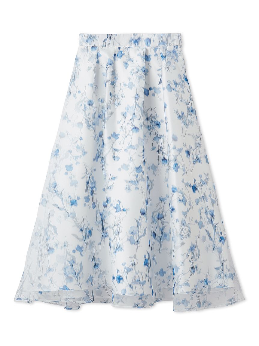 レイヤードフラワープリントスカート(SKIRT（スカート