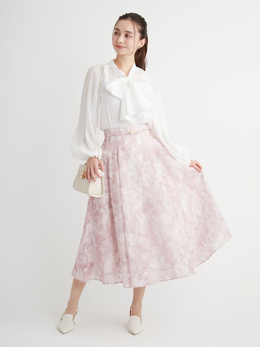 ベルト付きフラワーJQスカート(SKIRT（スカート）)｜CELFORD