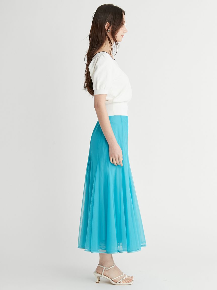 チュールセミマーメイドスカート(SKIRT(スカート))|CELFORD チュールセミマーメイドスカート(SKIRT(スカート))|CELFORD