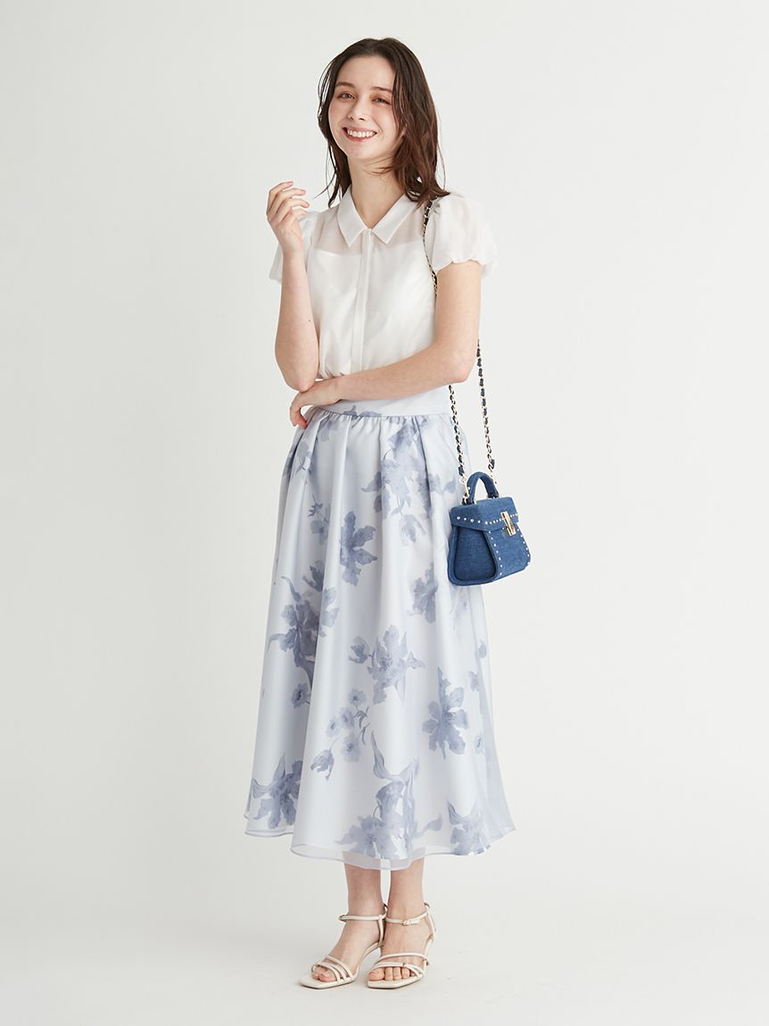 フラワープリントフレアスカート(SKIRT(スカート))|CELFORD フラワープリントフレアスカート(SKIRT(スカート))|CELFORD