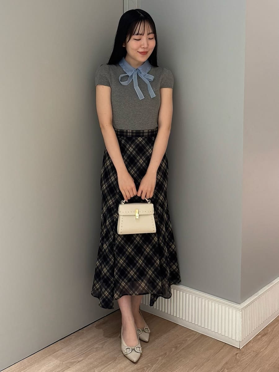 シアーチェックナロースカート(SKIRT（スカート）)｜CELFORD