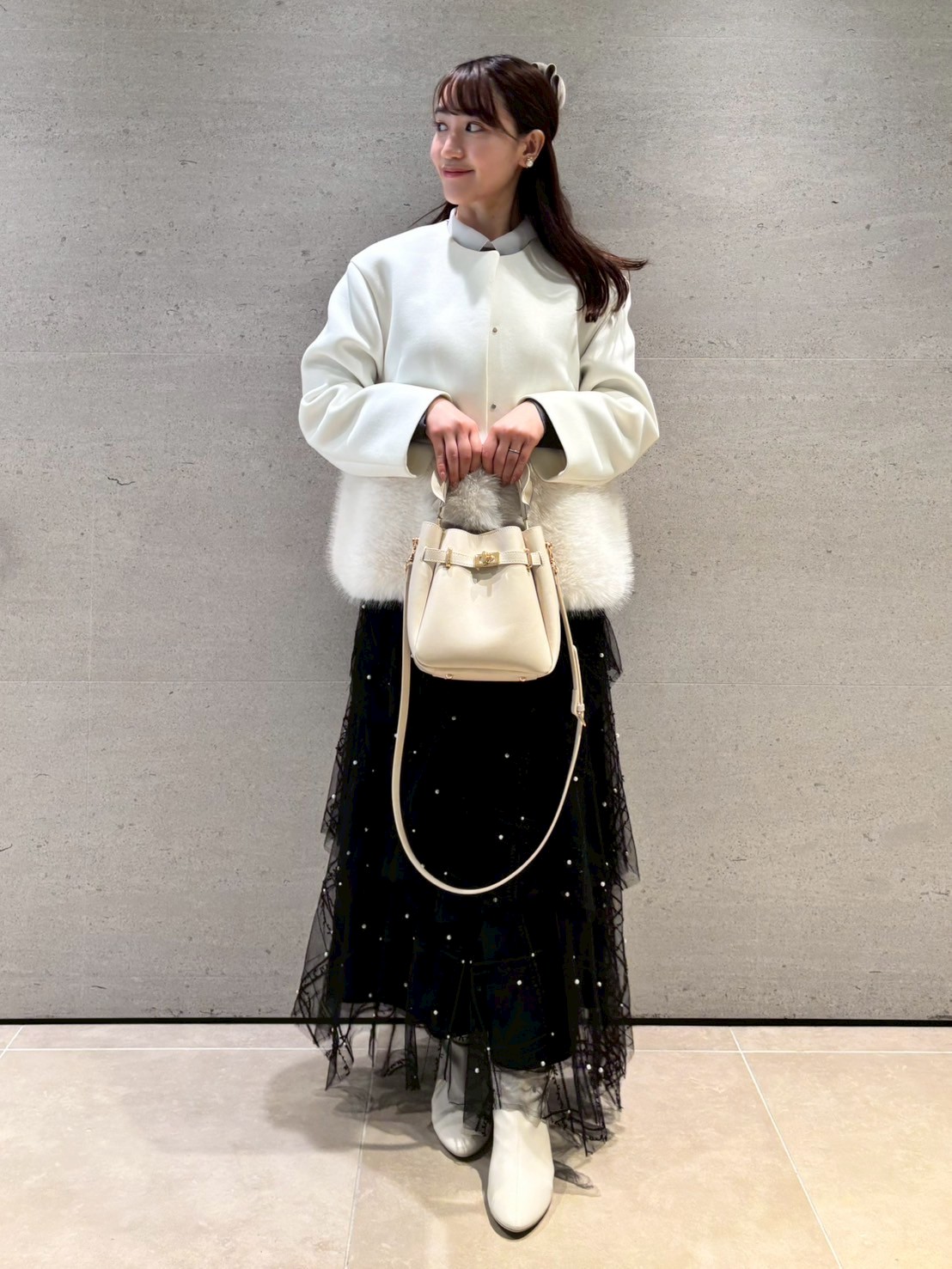 コバヤシ(◍•ᴗ•◍)✧*。 HANAE MORI×CELFORDコラボ HANAE MORI×CELFORDコラボ】パールスカート(SKIRT（スカート
