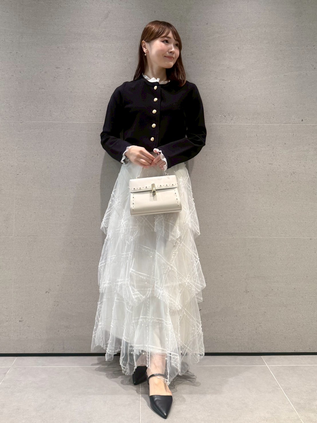 HANAE MORI×CELFORDコラボ】パールスカート(SKIRT（スカート