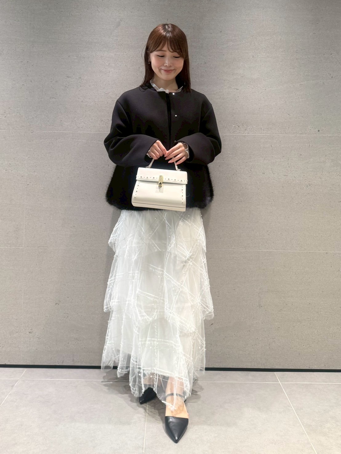 コバヤシ(◍•ᴗ•◍)✧*。 HANAE MORI×CELFORDコラボ HANAE MORI×CELFORDコラボ】パールスカート(SKIRT（スカート