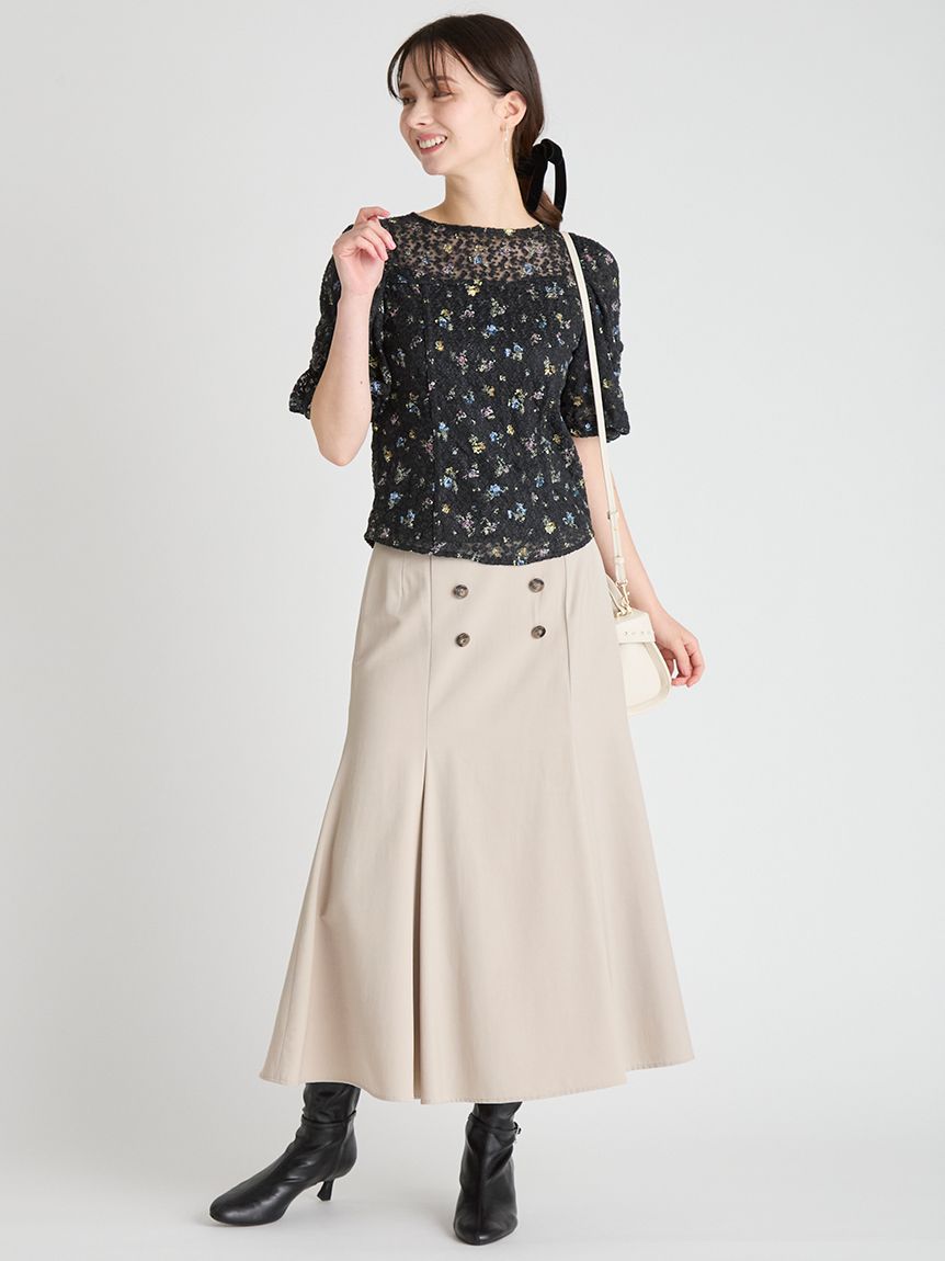 トレンチデザインマーメイドスカート(SKIRT（スカート