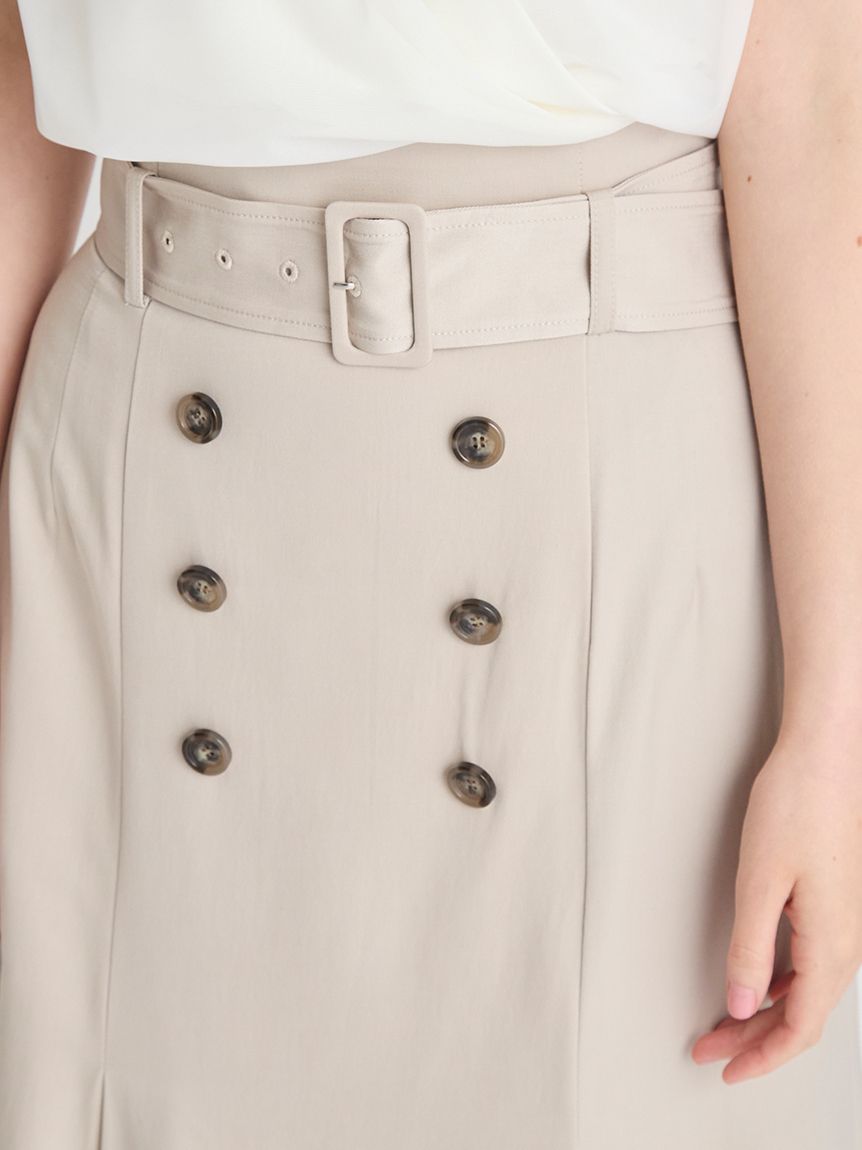 トレンチデザインマーメイドスカート(SKIRT（スカート