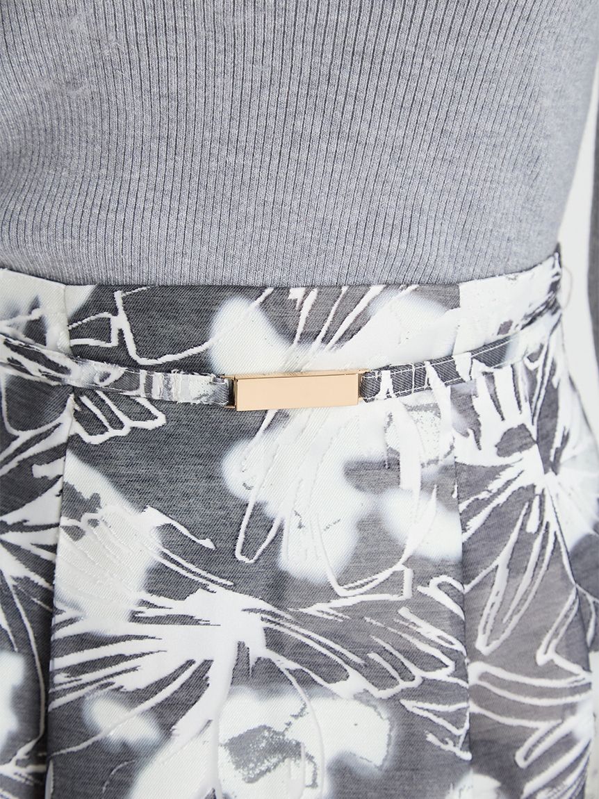 ベルト付きフラワープリントスカート(SKIRT（スカート）)｜CELFORD