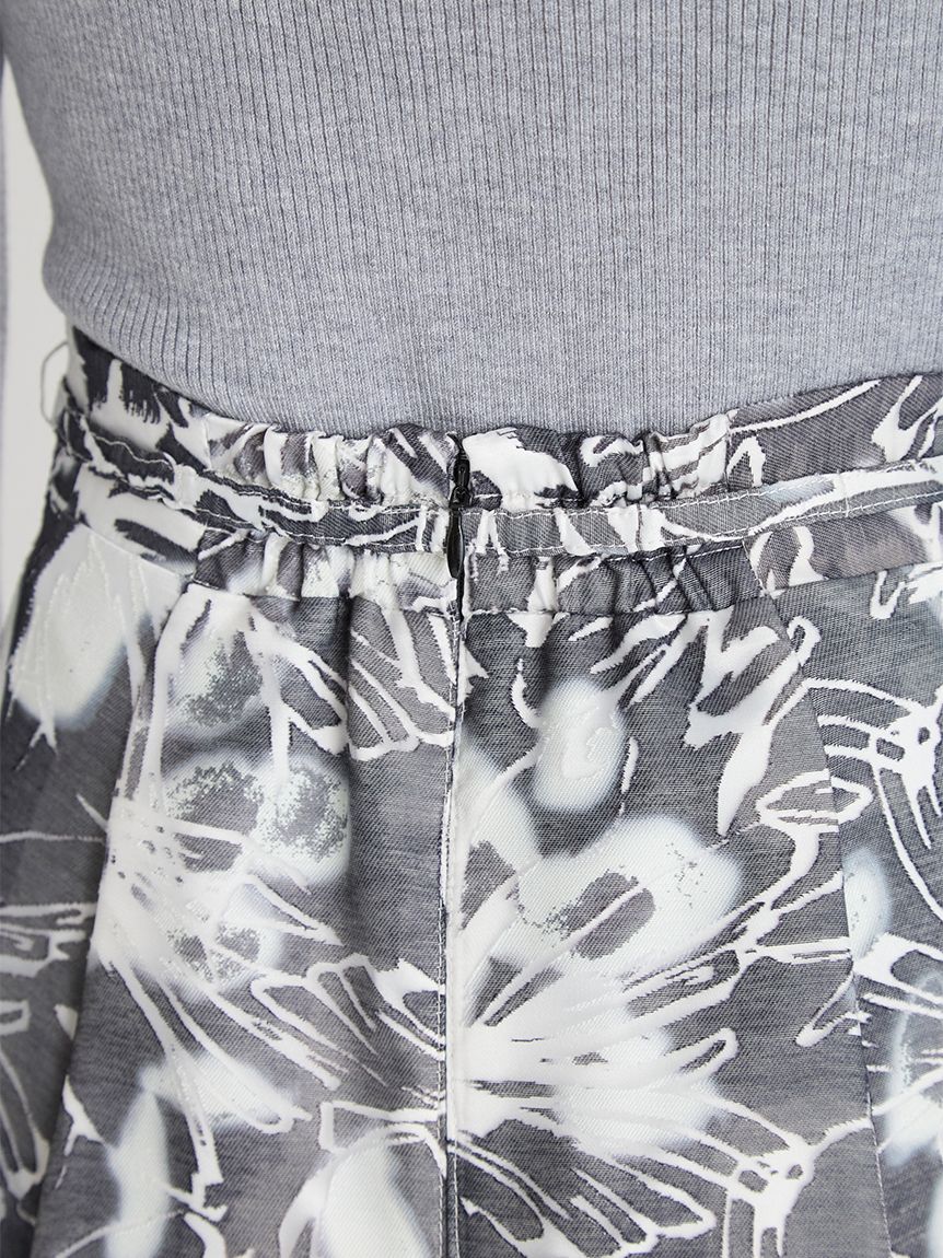 ベルト付きフラワープリントスカート(SKIRT（スカート