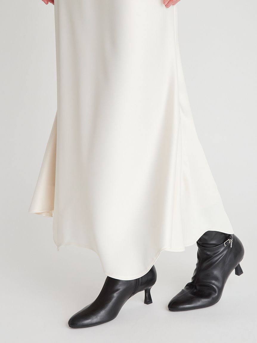 ベルト付きサテンナロースカート(SKIRT（スカート）)｜CELFORD（セル