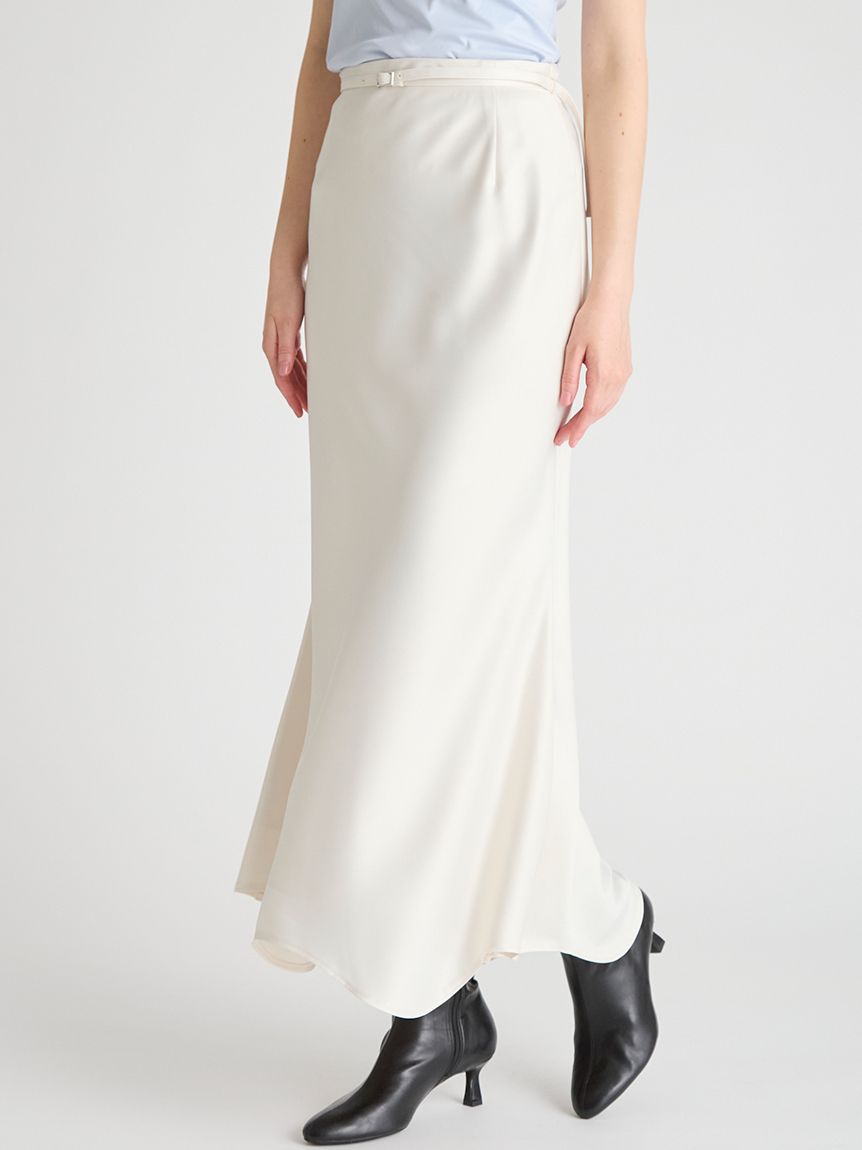 セルフォード ベルト付きサテンナロースカート 36 新品未使用 ベルト付きサテンナロースカート(SKIRT（スカート）)｜CELFORD（セル