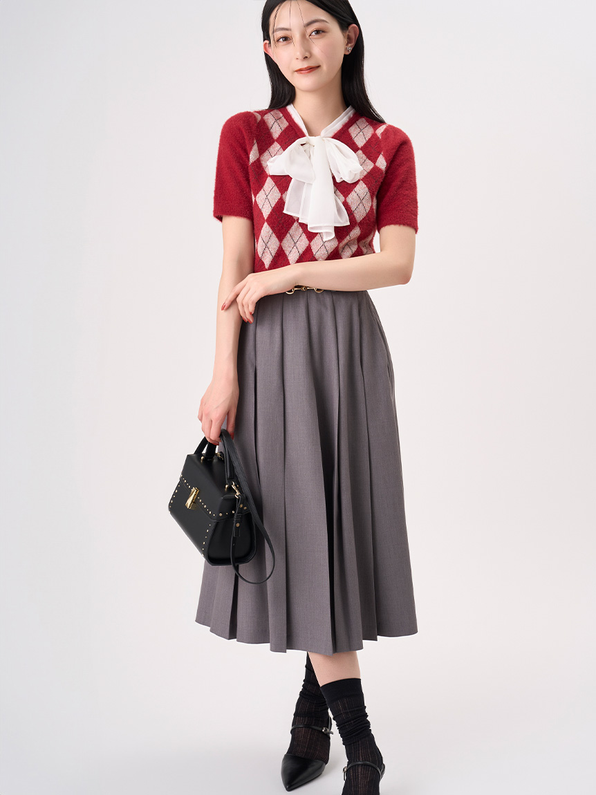 ベルト付きプリーツスカート(SKIRT（スカート）)｜CELFORD（セル