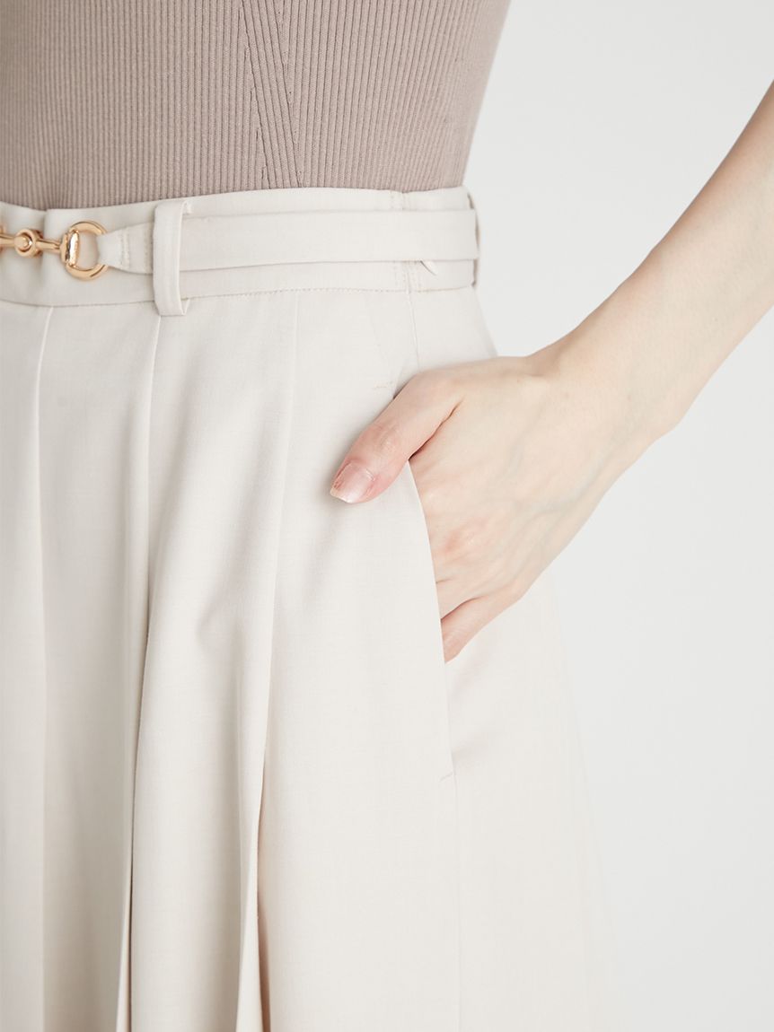 ベルト付きプリーツスカート(SKIRT（スカート）)｜CELFORD（セル  
