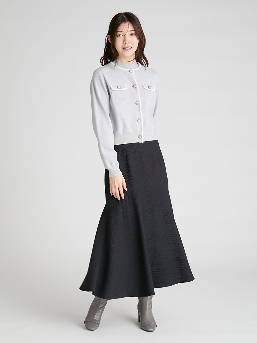 2025AW 完売✨️セルフォード ツィードマーメイドスカート ブラック