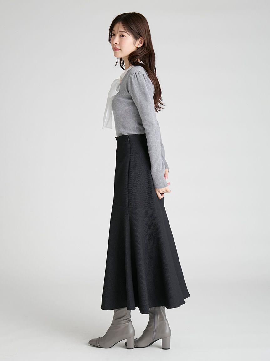 ウォッシャブル】ふくれジャガードマーメイドスカート(SKIRT（スカート