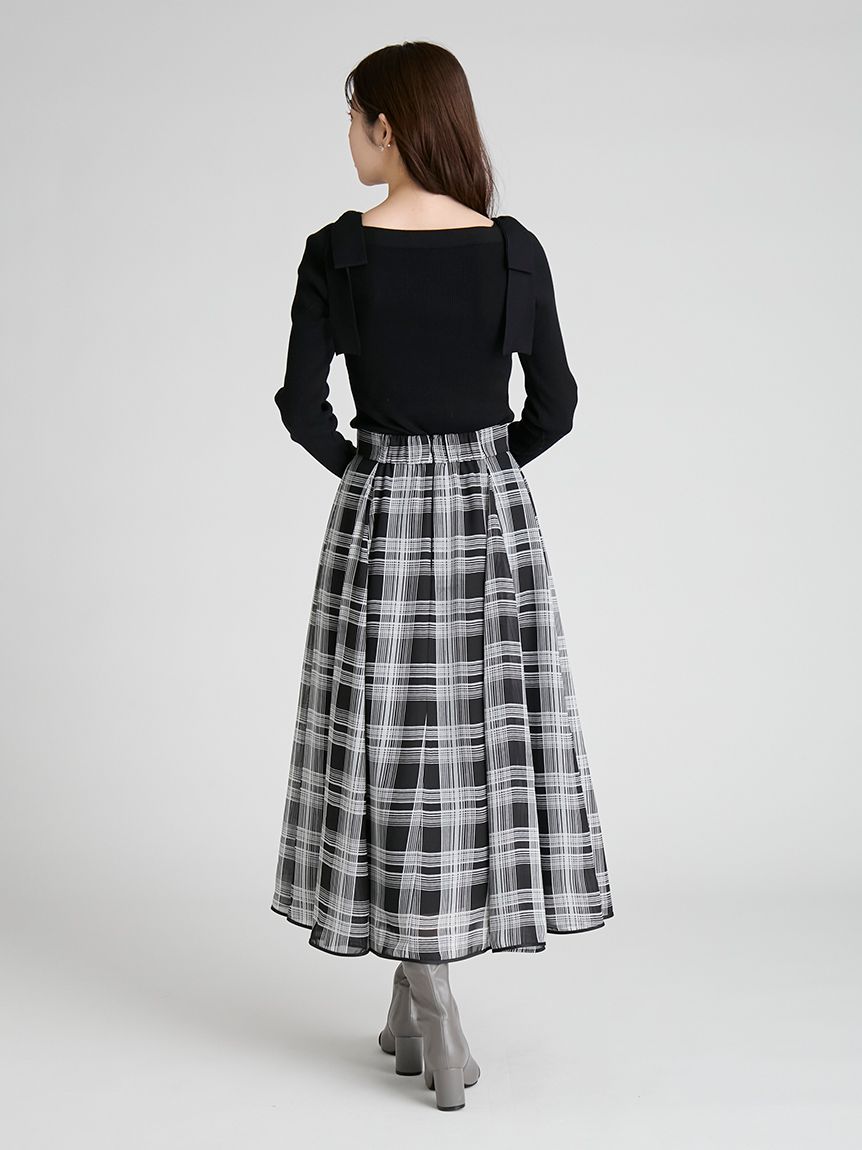 ウォッシャブル】シアーチェックスカート(SKIRT（スカート）)｜CELFORD