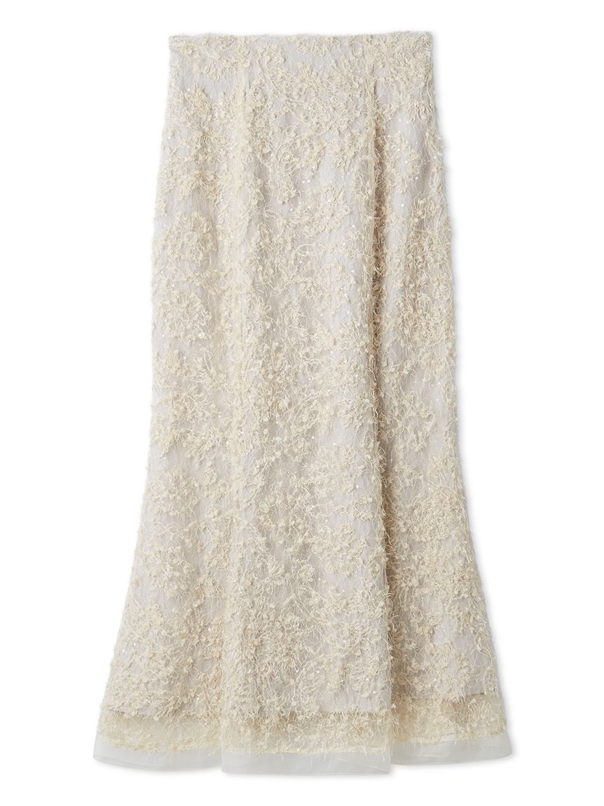 CELFORD】【セルフォード】スズランレーススカート スパンコールレース