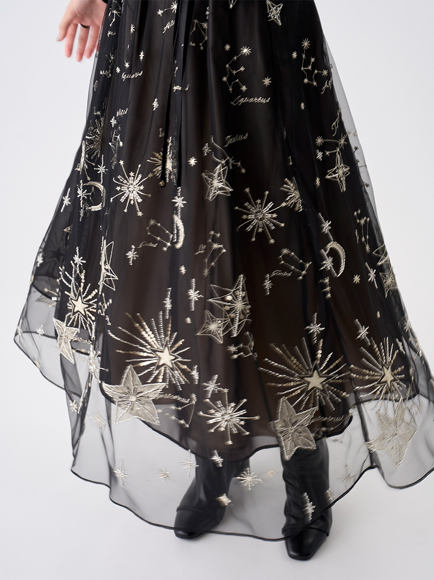 YUMI KATSURA for CELFORD】コラボスターリーチュールスカート(ロング