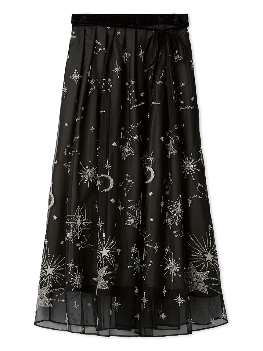 YUMI KATSURA for CELFORD】コラボスターリーチュールスカート(ロング