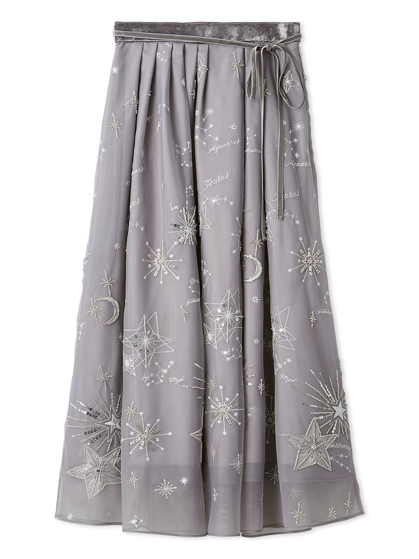 YUMI KATSURA for CELFORD】コラボスターリーチュールスカート(ロング