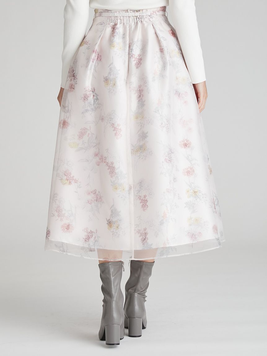 レイヤードフラワープリントスカート(SKIRT（スカート）)｜CELFORD