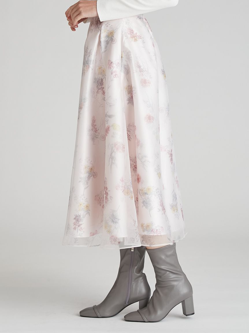 レイヤードフラワープリントスカート(SKIRT（スカート）)｜CELFORD
