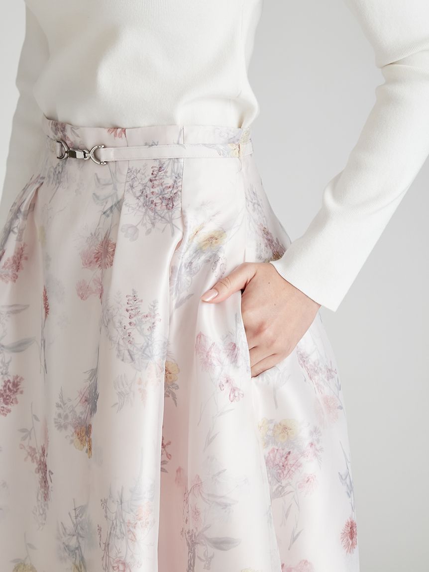 レイヤードフラワープリントスカート(SKIRT（スカート）)｜CELFORD