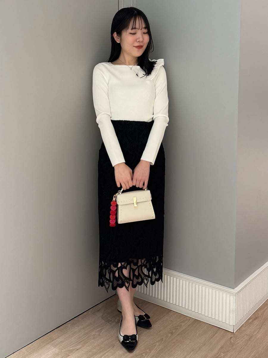 WEB限定サイズ】ハートレースタイトスカート(SKIRT（スカート