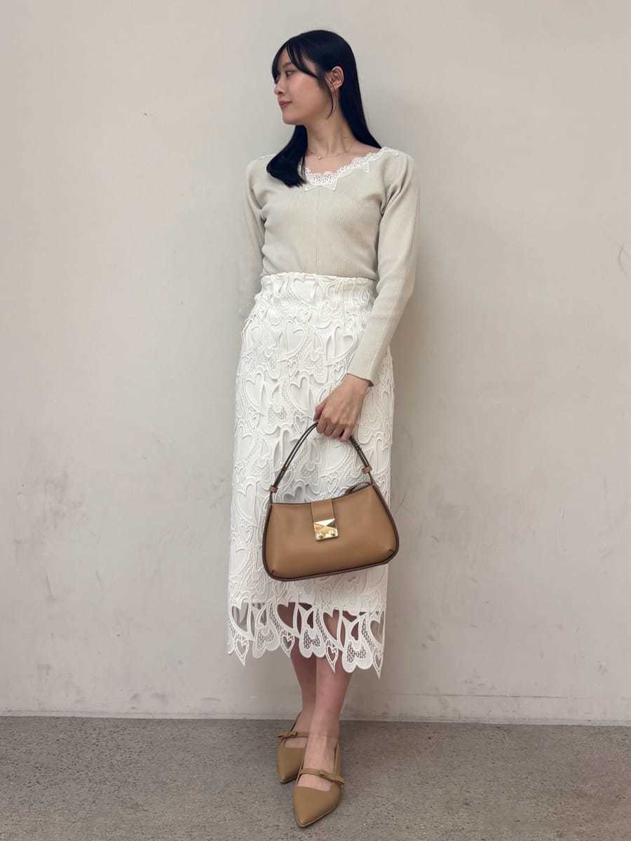 WEB限定サイズ】ハートレースタイトスカート(SKIRT（スカート