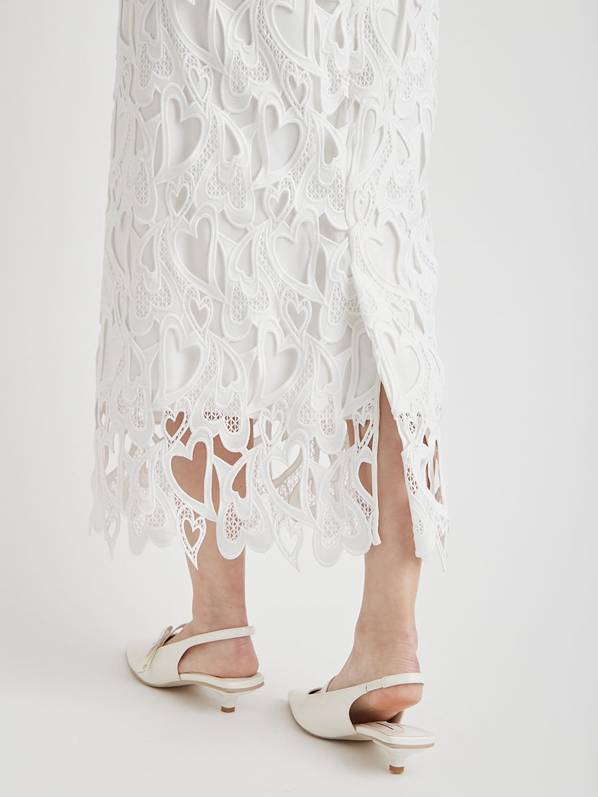あっさり派なす様✴極美品 CELFORD ハートレース タイトスカート 34 WEB限定サイズ】ハートレースタイトスカート(SKIRT（スカート