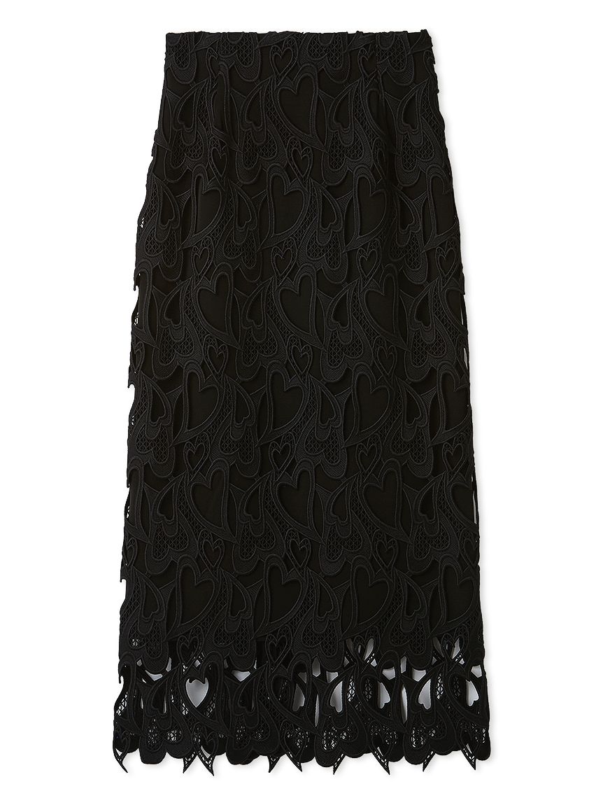 WEB限定サイズ】ハートレースタイトスカート(SKIRT（スカート
