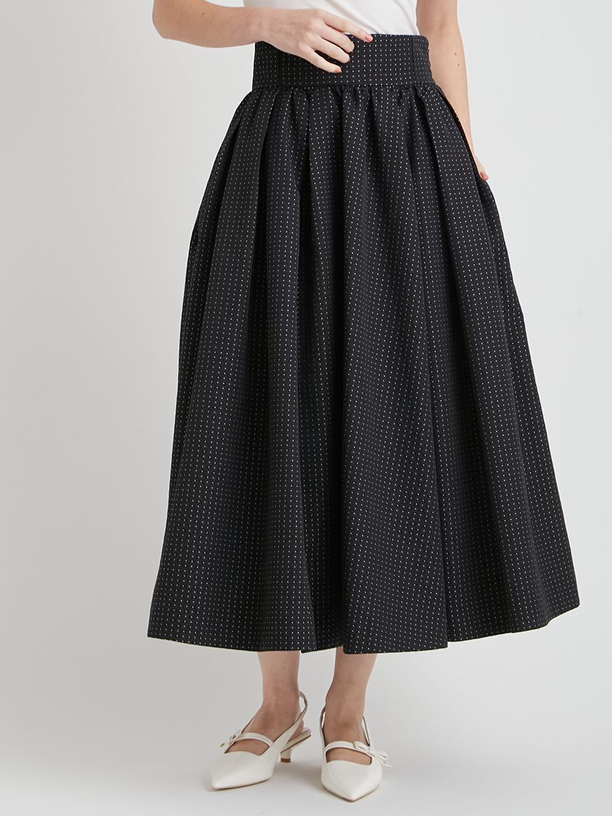 洗える】ジャガードタックフレアスカート(SKIRT（スカート）)｜CELFORD