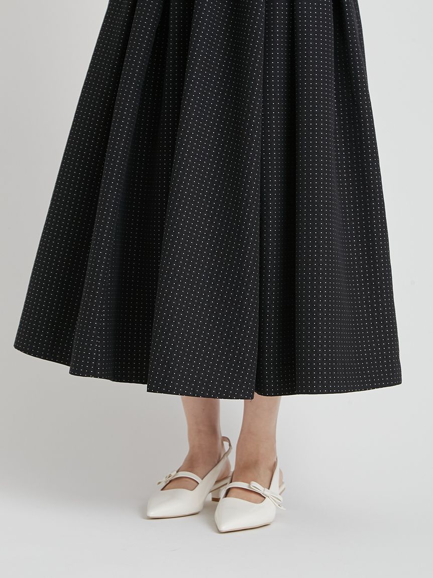 洗える】ジャガードタックフレアスカート(SKIRT（スカート）)｜CELFORD