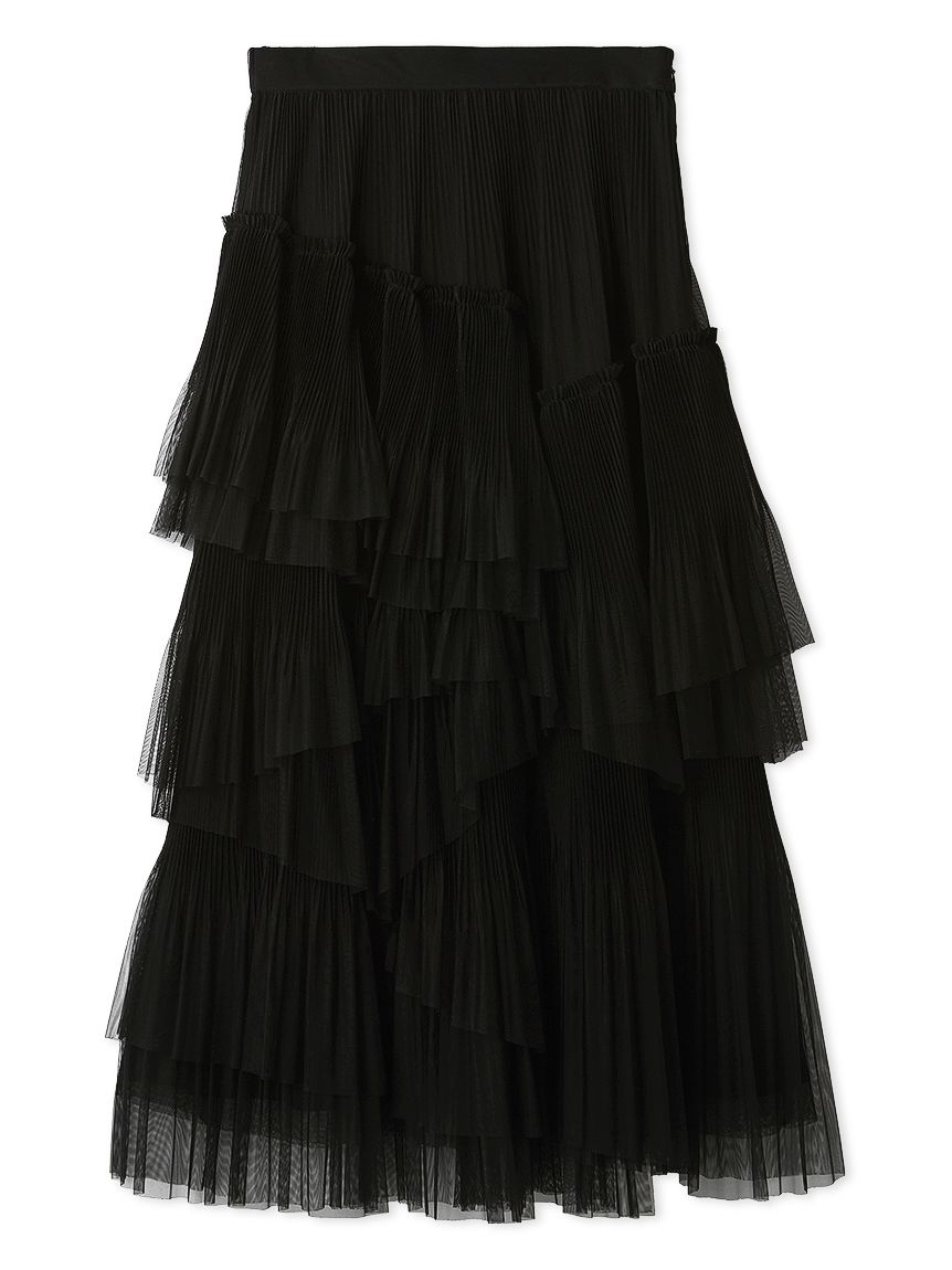 洗える】ランダムチュールプリーツスカート(SKIRT（スカート