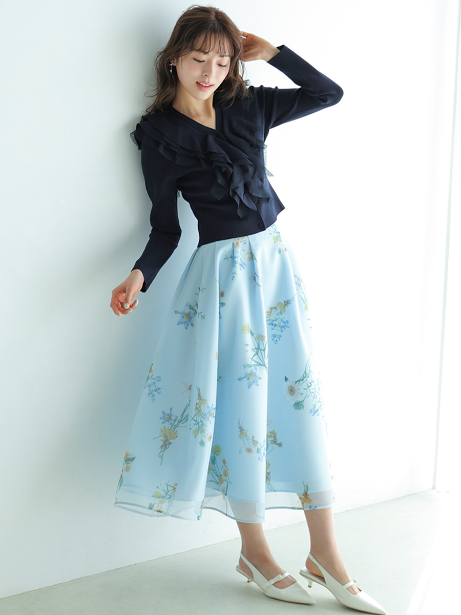 ミニメッシュフラワースカート(SKIRT（スカート）)｜CELFORD（セル