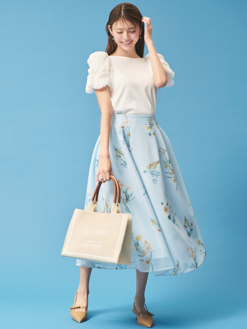 ミニメッシュフラワースカート(SKIRT（スカート）)｜CELFORD（セル