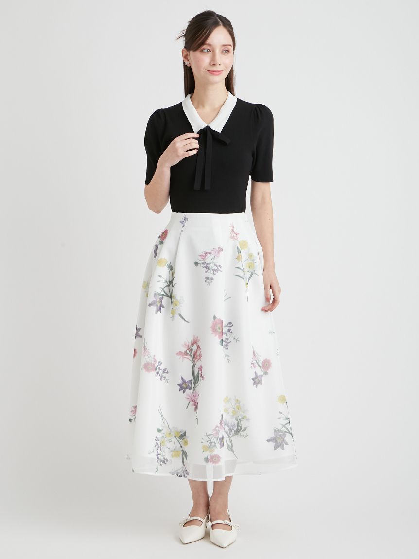 ミニメッシュフラワースカート(SKIRT（スカート）)｜CELFORD（セル
