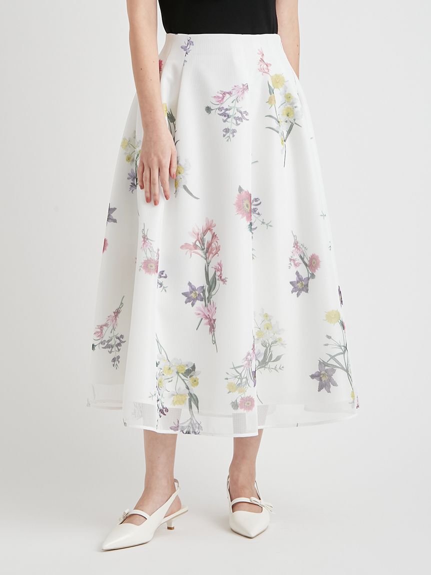 ミニメッシュフラワースカート(SKIRT（スカート）)｜CELFORD（セル